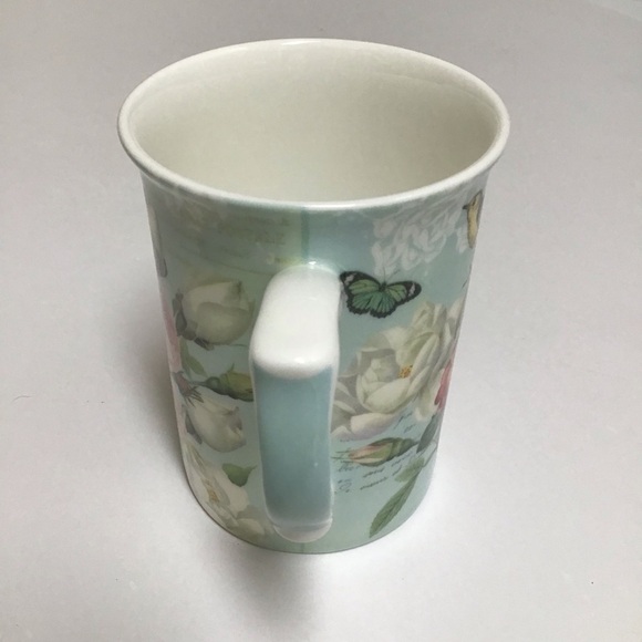 Stechcol Gracie Bone China Bird Coffee Mug Tea Cup Roses Butterfly Cottagecore - Picture 4 of 15
